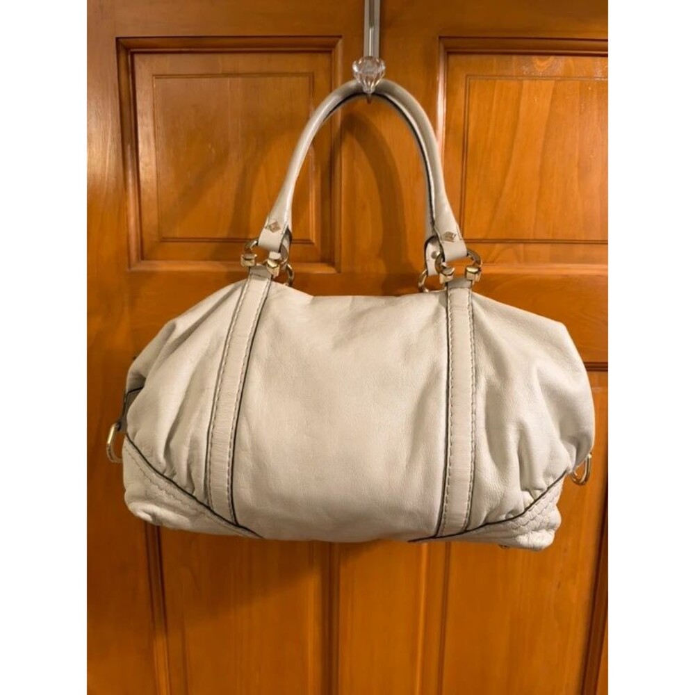 Gucci Horsebit Ivory Nail Satchel Bag